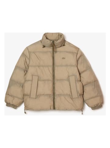 Lacoste Doorgestikte jas beige