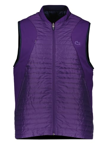 Lacoste Dwustronna kamizelka pikowana w kolorze fioletowo-granatowym