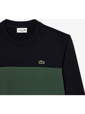 Lacoste Bluza w kolorze czarno-zielonym