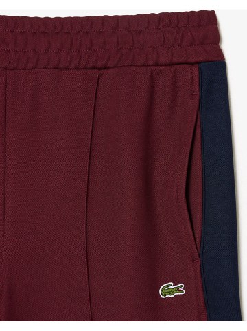 Lacoste Sweatbroek bordeaux/donkerblauw