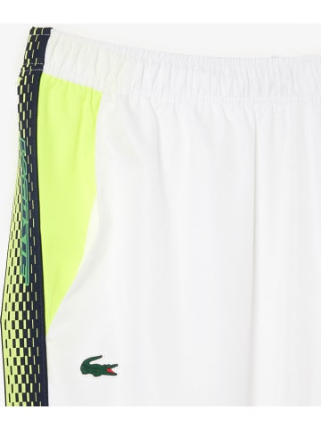 Lacoste Spodnie sportowe w kolorze białym