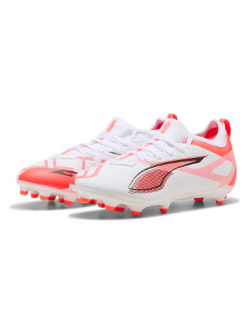 Puma Nocken-Fußballschuhe "ULTRA 5 MATCH FG/AG" in Weiß/ Rot