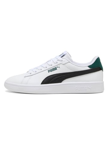 Puma Leren sneakers "Puma Smash 3.0 L" wit/zwart/groen