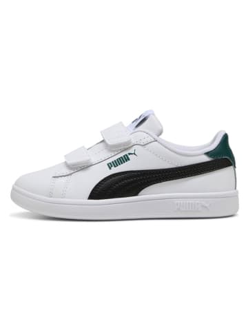 Puma Leder-Sneakers "Puma Smash 3.0 L" in Weiß/ Schwarz