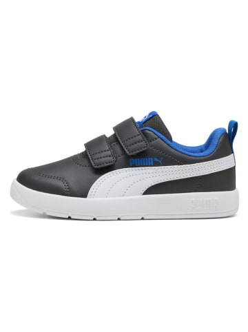 Puma Sneakersy "Courtflex V3" w kolorze czarno-niebiesko-białym