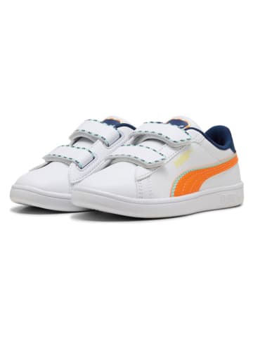 Puma Sneakers "Puma Smash 3.0 Playdate" wit/oranje/donkerblauw