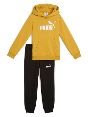 Puma Jogginganzug in Gelb/ Schwarz