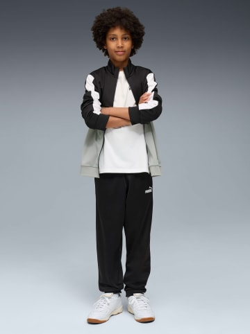 Puma Trainingsanzug in Schwarz/ Grau