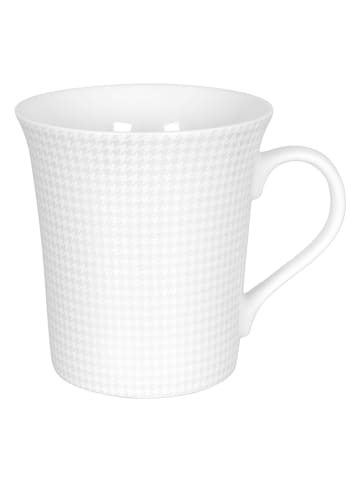 Könitz Kubek jumbo "White Silence" w kolorze biało-szarym - 410 ml