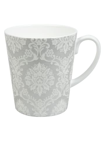 Könitz Kubek jumbo "Lace" w kolorze szaro-białym - 600 ml