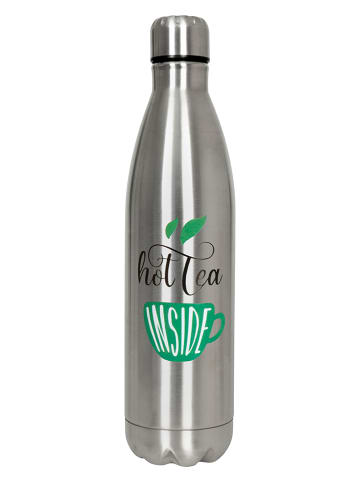 Könitz Trinkflasche ''Tea Inside'' in Silber/ Grün - 750 ml