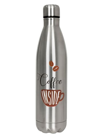 Könitz Bidon "Coffee Inside" w kolorze srebrno-brązowym - 750 ml