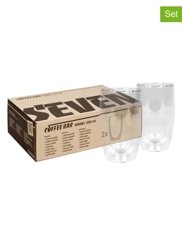 Könitz 2-delige set: koffieglazen "Six" wit - 350 ml