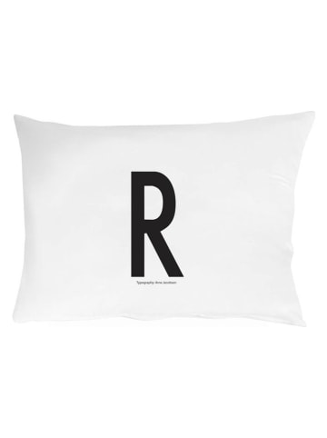Design Letters Kissenhülle "R" in Weiß - (L)70 x (B)50 cm
