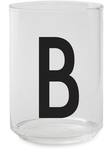 Design Letters Glas in Transparent/ Schwarz - 350 ml