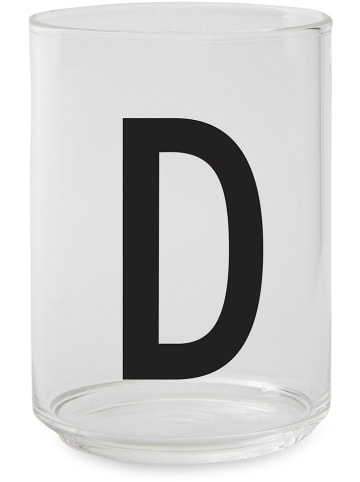 Design Letters Glas in Transparent/ Schwarz - 350 ml