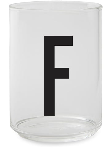 Design Letters Glas in Transparent/ Schwarz - 350 ml