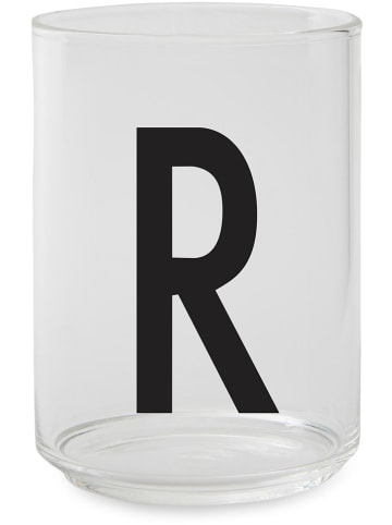 Design Letters Glas in Transparent/ Schwarz - 350 ml