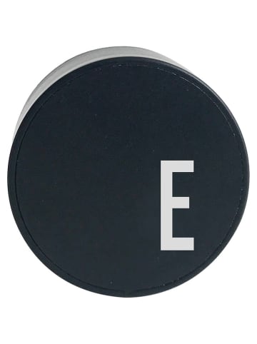 Design Letters Ladestecker "My Charger - E" in Schwarz - Ø 4,5 cm