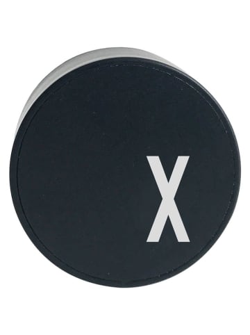 Design Letters Ladestecker "My Charger - X" in Schwarz - Ø 4,5 cm