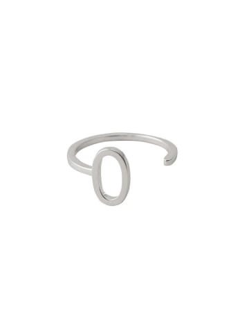 Design Letters Silber-Ring "O"