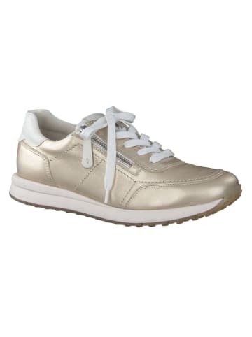 Paul Green Leder-Sneakers in Gold