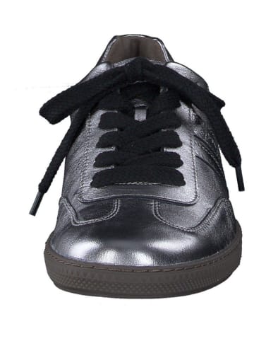 Paul Green Leren sneakers zilverkleurig