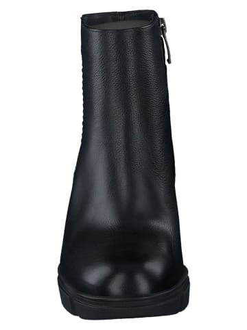 Paul Green Leder-Stiefeletten in Schwarz