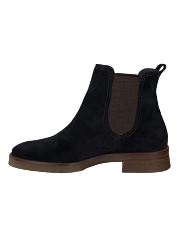 Paul Green Leren chelseaboots zwart