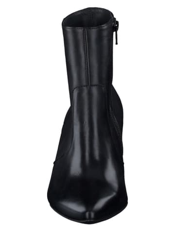 Paul Green Leder-Stiefeletten in Schwarz