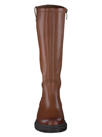 Paul Green Leder-Stiefel in Hellbraun