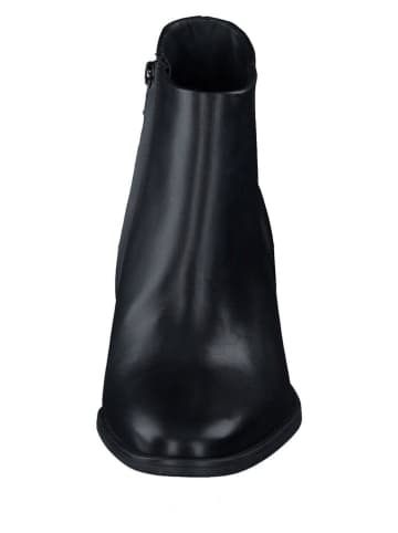 Paul Green Leder-Stiefeletten in Schwarz
