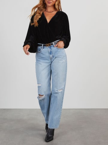 Milan Kiss Satbluse in Schwarz