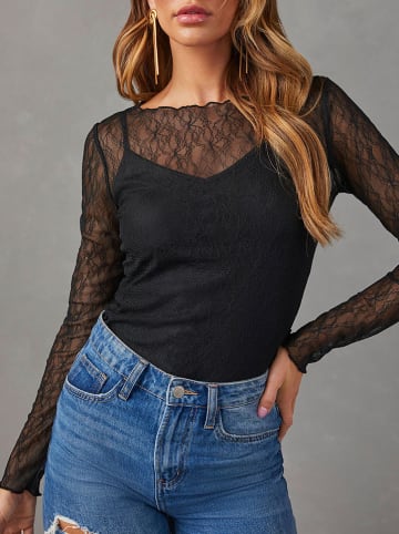 Milan Kiss Longsleeve in Schwarz