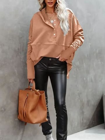 Milan Kiss Hoodie in Camel