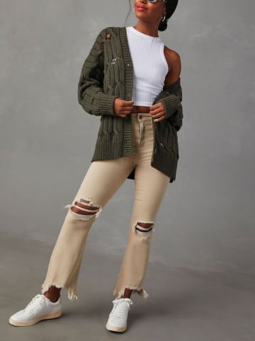 Milan Kiss Cardigan in Khaki
