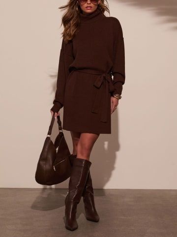 Milan Kiss Strickkleid in Braun