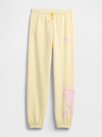 GAP Spodnie dresowe w kolorze żółtym