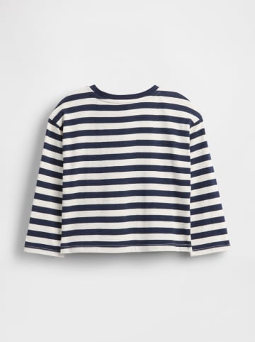 GAP Longsleeve donkerblauw/crème