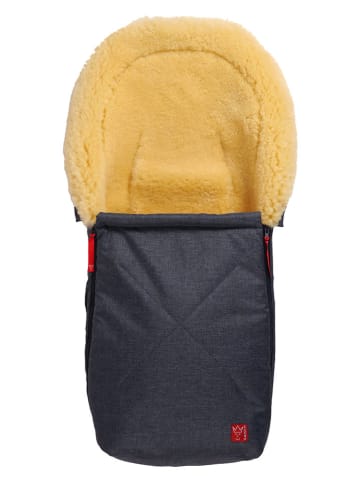 Kaiser Naturfellprodukte Lammfell-Fußsack "Emma" in Schwarz - (L)80 x (B)37 cm