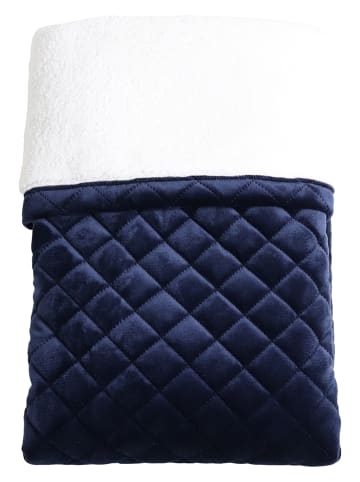 Kaiser Naturfellprodukte Deken "Velvet" donkerblauw - (L)100 x (B)75 cm