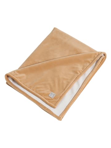 Kaiser Naturfellprodukte Koc "Liam" w kolorze jasnobrązowym - 100 x 75 cm