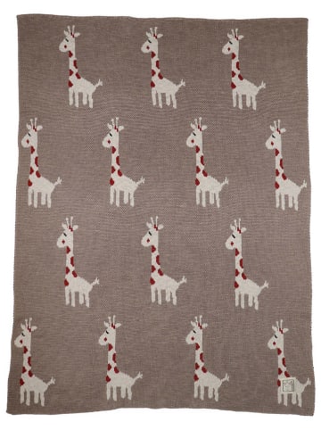 Kaiser Naturfellprodukte Kocyk niemowlęcy "Giraff" w kolorze brązowym - 80 x 100 cm