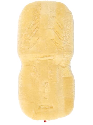 Kaiser Naturfellprodukte Lammfellauflage "Patchwork" in Natur - (L)80 x (B)35 cm