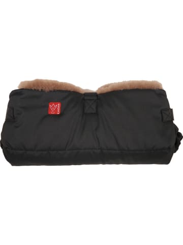 Kaiser Naturfellprodukte Ogrzewacz wełniany "Biggy" w kolorze czarnym do rąk - 45 x 22 cm