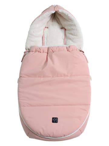Kaiser Naturfellprodukte Voetenzak voor babyzitje "Hoody 2.0" lichtroze - (L)80 x (B)40 cm