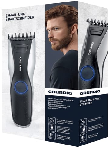 GRUNDIG Maszynka w kolorze czarnym do brody i włosów