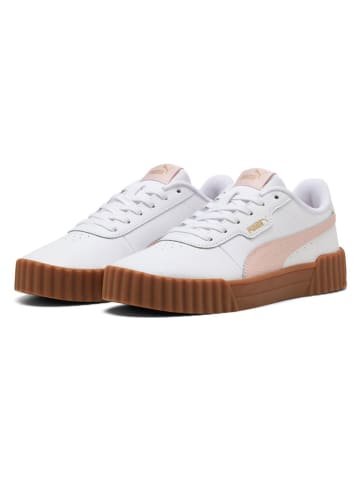 Puma Leren sneakers "Carina 3.0" wit/lichtroze