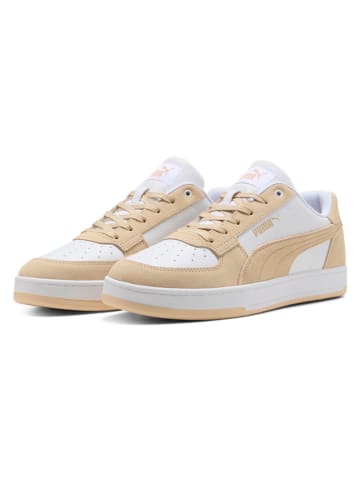 Puma Leder-Sneakers "Caven 2.0 Mono" in Weiß/ Beige
