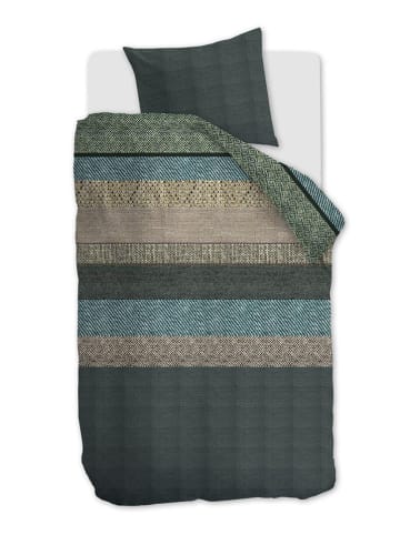 Beddinghouse Flanell-Bettwäsche-Set ''Enzo'' in Grün